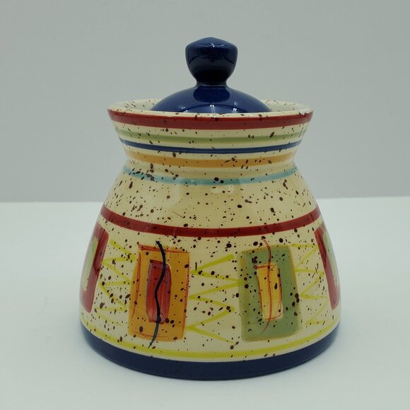 Pfaltzgraff Sedona Creamer & Sugar Bowl with Lid Speckled Creamer Set - Picture 12 of 15